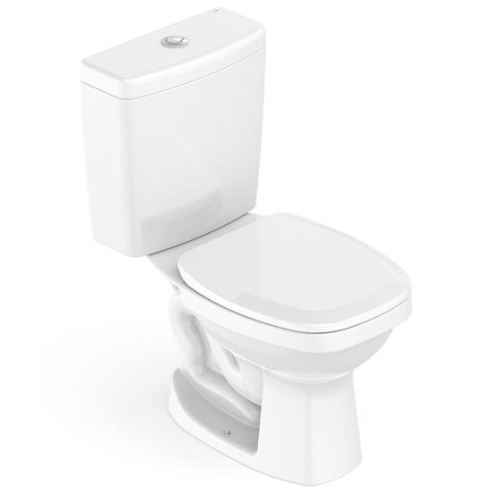 Kit Vaso Sanitário com Caixa Acoplada e Assento Like Celite Menor preço em Kit Vaso Sanitário com Caixa Acoplada e Assento Like Celite