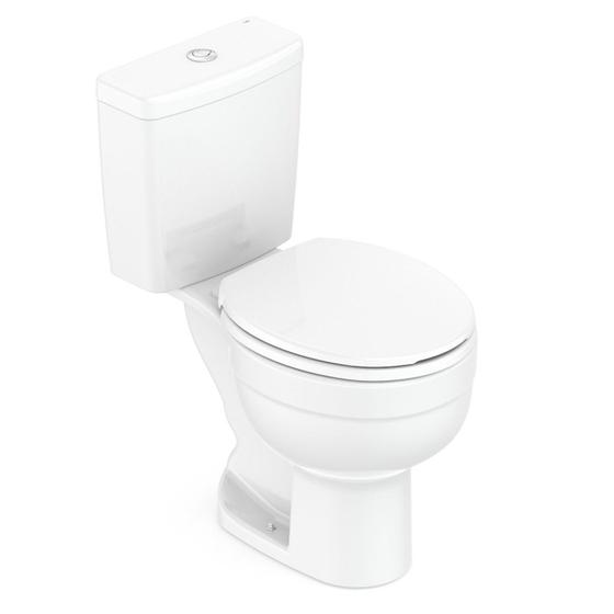 Imagem de Kit Vaso Sanitário com Caixa Acoplada e Assento Soft Close Acesso Confort Celite