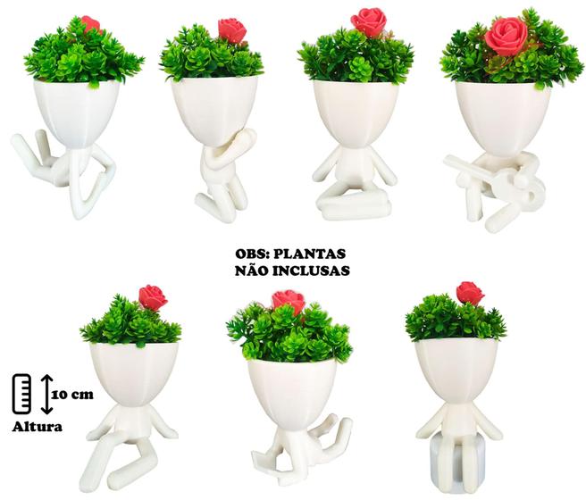 Imagem de Kit Vasos Decorativos Robert Plant Bob - Para 7 Suculentas