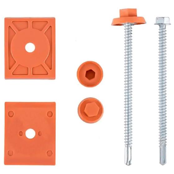 Imagem de Kit Vedação Fixação Telha PVC Plan de 6 Onda - P4010005 - AFORT