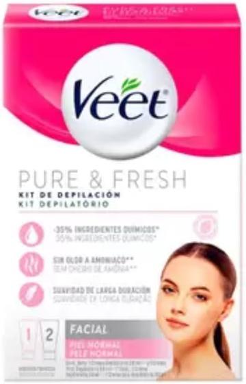 Imagem de Kit Veet Creme Depilatorio e Creme Pos Depilação 50ml Facial