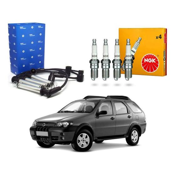 Imagem de Kit Vela Ngk Cabo Palio Adventure 1.8 2005 A 2010
