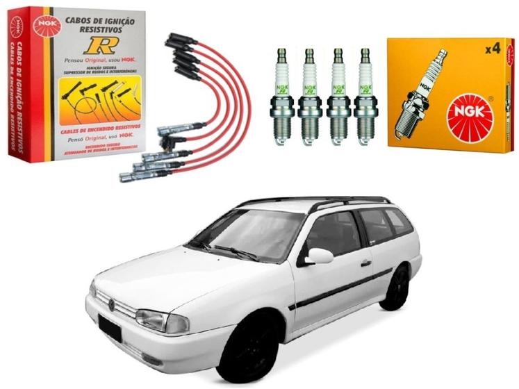 Imagem de Kit vela ngk cabo volkswagen parati bola 1.6 ap 1.8 ap 2.0 ap 1995 a 1996