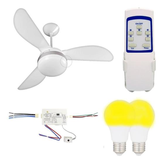 Kit Ventilador DE TETO Fenix Prm + Controle Pw 3vel Silencioso Menor preço em Kit Ventilador DE TETO Fenix Prm + Controle Pw 3vel Silencioso