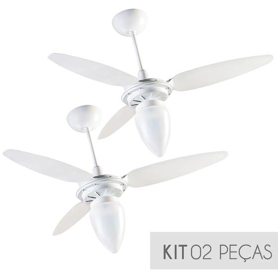 Kit Ventilador de Teto Ventisol Wind Premium Branco 3 velocidades 127v - 02 Unidades é boa?