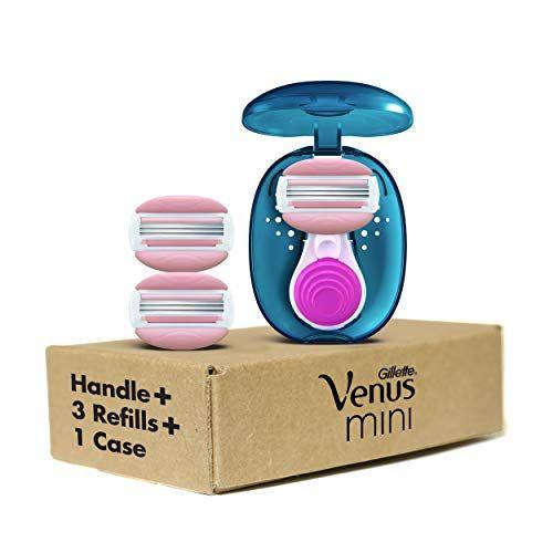 Imagem de Kit Venus Mini ComfortGlide com Brancas de Chá Branco para Mulheres: Cabo Mini, 3 Recargas e Estojo para Viagem