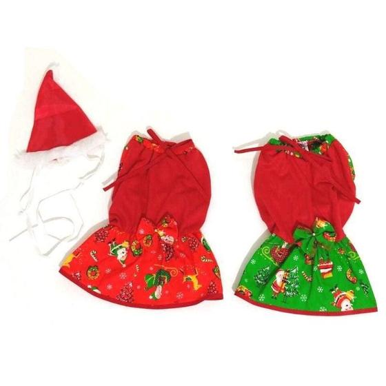 Imagem de Kit Vestido De Natal + Gorro - Tamanho M