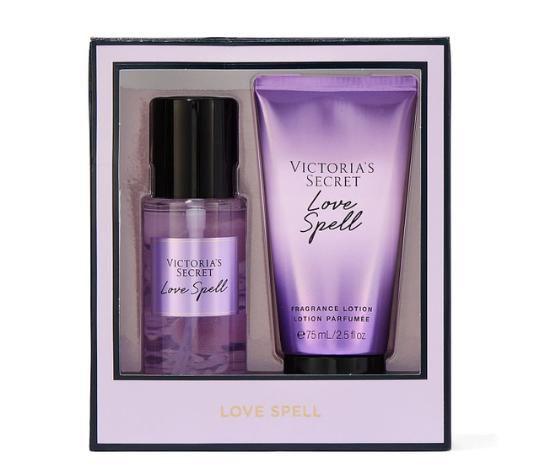 Kit Victoria s Secrets Love Spell Loção ml Splash ml Victorias Secrets Cuidados com o