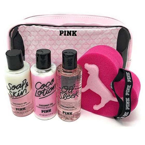 Kit Victorias Secret Coconut Pink Cuidado para o Corpo Victória