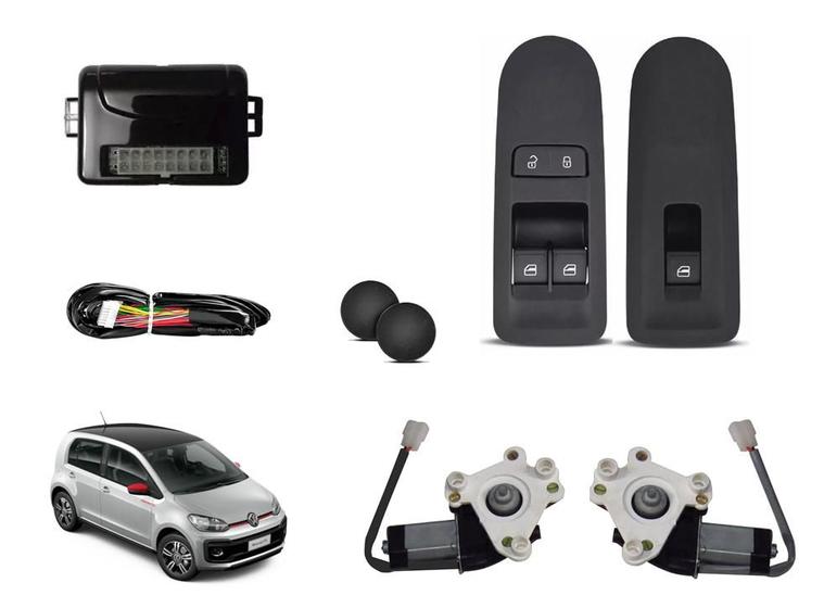 Imagem de Kit Vidro Elétrico Sensorizado E Antiesmagante Para Up modelo 2 portas ou dianteiras do 4 portas