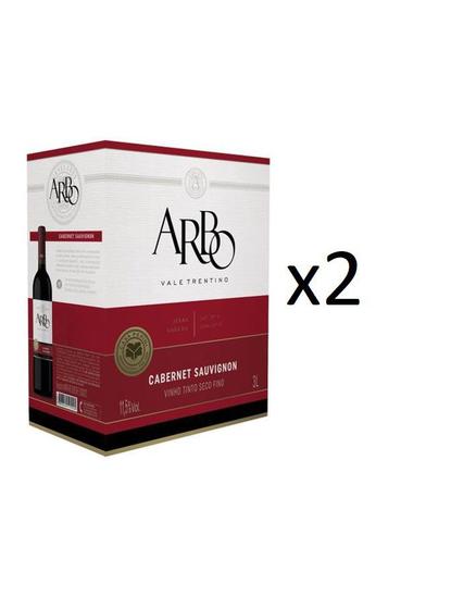 Imagem de Kit Vinho Arbo Cabernet Sauv Tinto Seco Bag in Box 3L 2uni