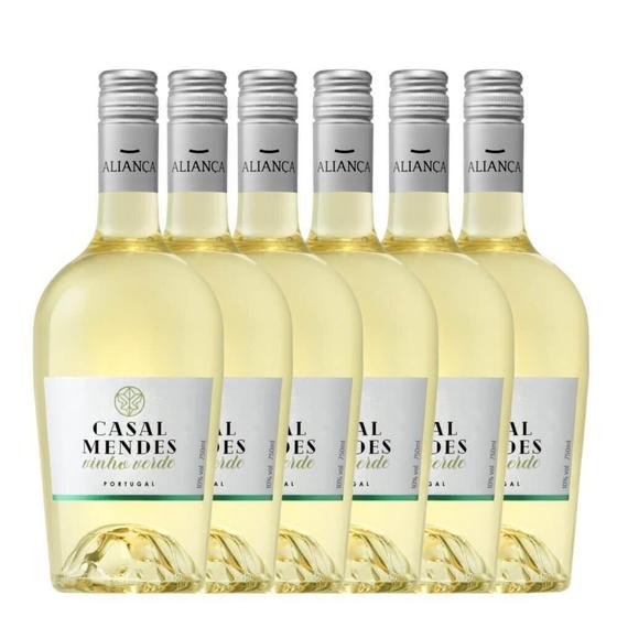 Kit Vinho Branco Casal Mendes com 6 Garrafas Menor preço em Kit Vinho Branco Casal Mendes com 6 Garrafas