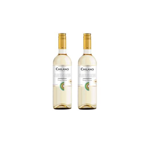 Imagem de Kit Vinho Chilano Chardonnay Branco Seco Chileno 750ml 2uni