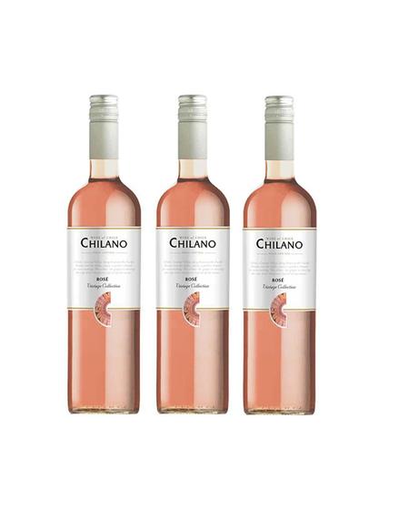 Imagem de Kit Vinho Chilano Rosé Meio Seco 750ml 3 unidades