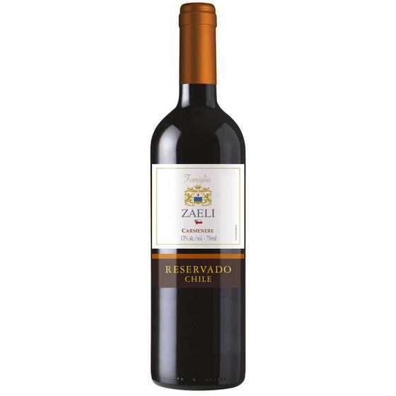 Imagem de Kit Vinho Chileno Carmenere Reservado Zaeli 750ml 2un