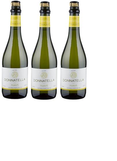 Imagem de Kit Vinho Donnatella Frisante Branco Suave Fino 660ml 3uni