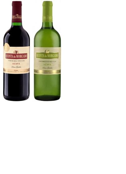 Imagem de Kit Vinho Quinta Do Morgado Tinto Suave + Branco Suave 750ml