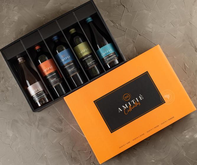 Kit Vinhos Amitié Colheitas (5 X 750 Ml) Menor preço em Kit Vinhos Amitié Colheitas (5 X 750 Ml)
