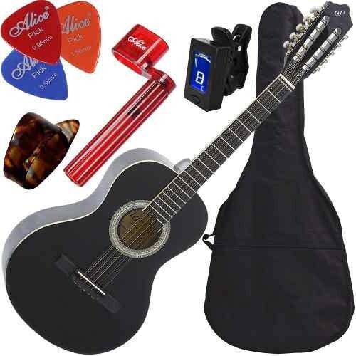 Imagem de Kit Viola Acústica Caipira Giannini Completa Vs14 Bk Oferta