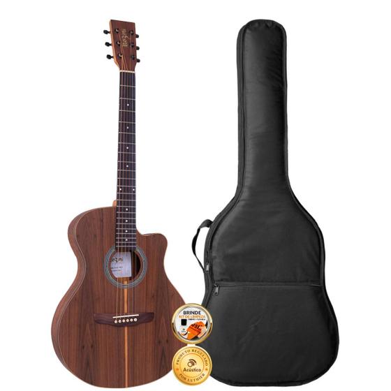 Imagem de Kit Violão Acústico Rozini Presença Brasil Cutaway Rx516 Capa