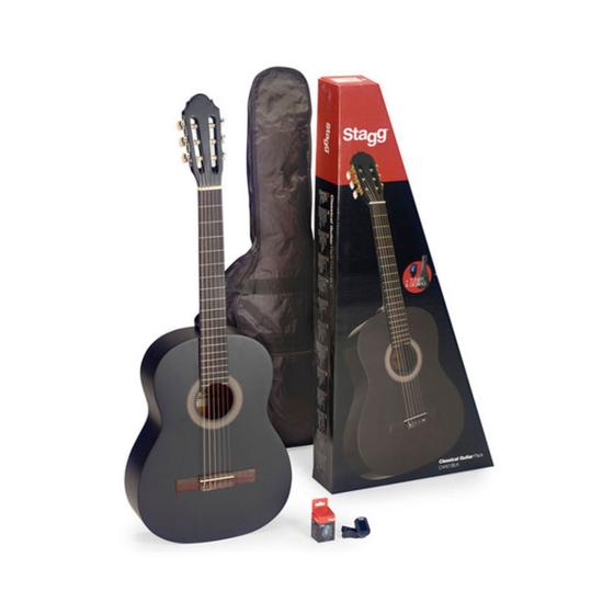 Imagem de Kit Violão Acústico Stagg C440 4/4 Nylon Matte Black