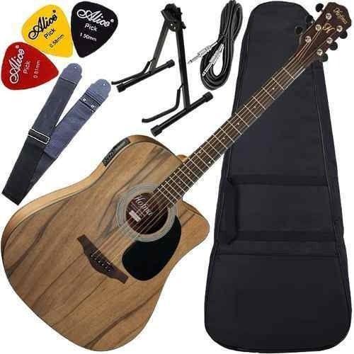 Imagem de Kit Violão Eletroacústico Folk C/ Capa + 4010 Hmf270 Hofma