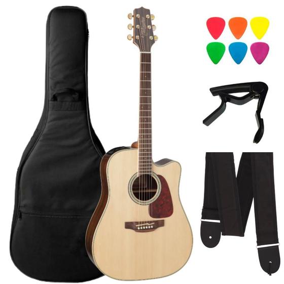 Imagem de Kit Violão Takamine GD71CE Folk Natural + Acessórios