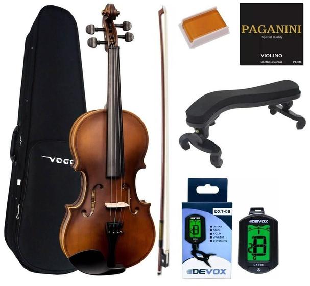 Imagem de Kit Violino Vogga Von144N 4/4 + Acessórios