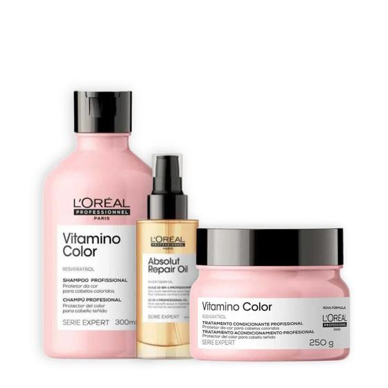 Imagem de Kit Vitamino Color Sh 300ml + Masc 250ml + Óleo 90ml