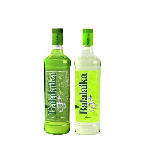 Imagem de Kit Vodka Balalaika Fruits Limão + Kiwi 1l Cada