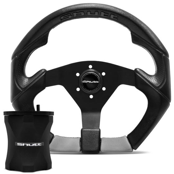 Kit Volante Esportivo Gol Saveiro Parati G2 G3 G4 Preto e Cinza com Cubo Maxx Shutt S3R BL2 Menor preço em Kit Volante Esportivo Gol Saveiro Parati G2 G3 G4 Preto e Cinza com Cubo Maxx Shutt S3R BL2