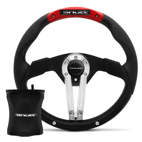 Kit Volante Esportivo Gol Saveiro Parati G2 G3 G4 Preto e Vermelho com Cubo Maxx Shutt RMX3 Menor preço em Kit Volante Esportivo Gol Saveiro Parati G2 G3 G4 Preto e Vermelho com Cubo Maxx Shutt RMX3