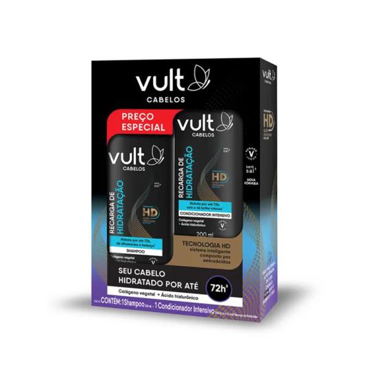 Imagem de Kit Vult Cabelos Recarga de Hidratação Shampoo Condicionador