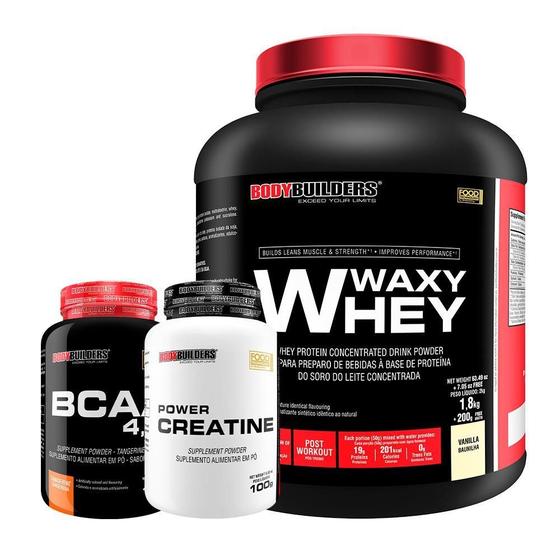 Imagem de Kit Waxy Whey 2Kg+ Bcaa 4,5 100G+ Power Creatina 100G