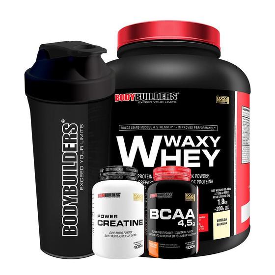 Imagem de Kit Waxy Whey 2Kg+ Bcaa 4,5 100G+ Power Creatina 100G