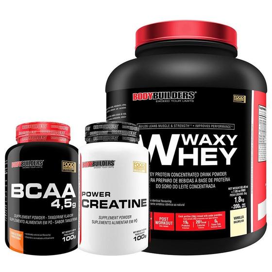 Imagem de Kit Waxy Whey 2Kg+ Bcaa 4,5 100G+ Power Creatina 100G