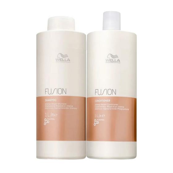 Kit Wella Fusion Shampoo e Condicionador 1 Litro - Wella Professionals ...