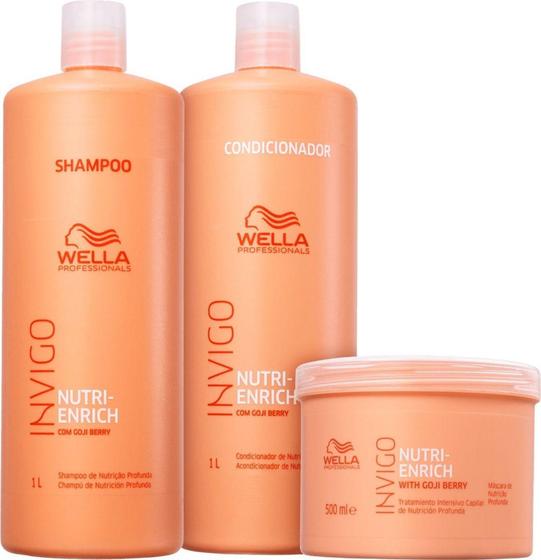 Kit Wella Invigo Nutri Enrich (3 Produtos) Original Menor preço em Kit Wella Invigo Nutri Enrich (3 Produtos) Original