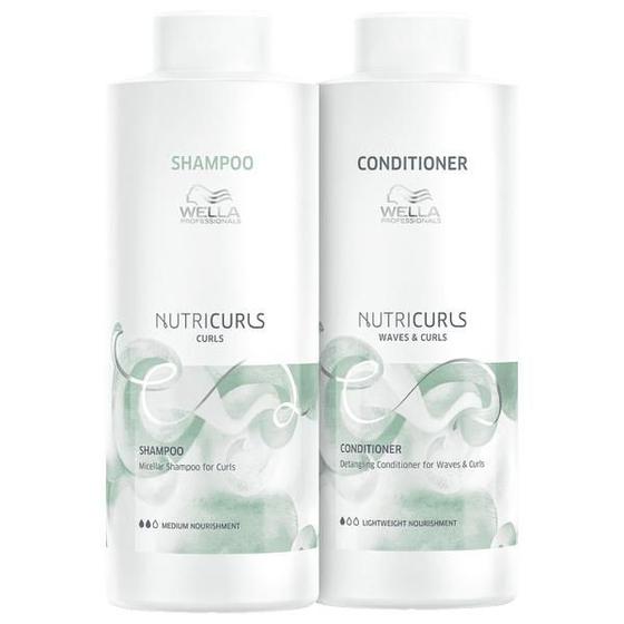 Kit Wella Nutricurls Salon Duo Shamp 1L e Cond 1L Menor preço em Kit Wella Nutricurls Salon Duo Shamp 1L e Cond 1L