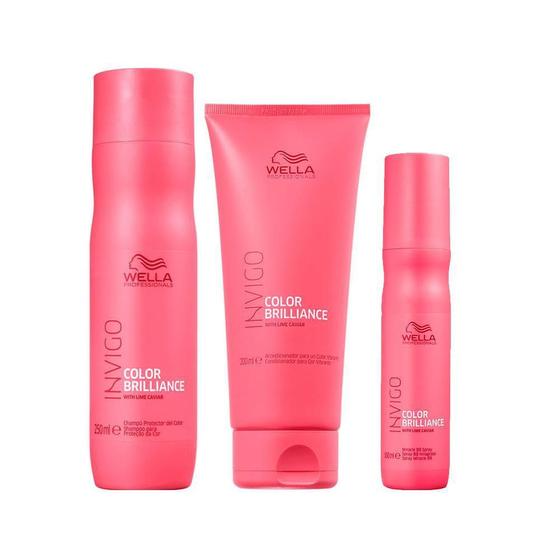 Imagem de Kit Wella Pro Invigo Color Brilliance - Sh E Cond E Leave-In