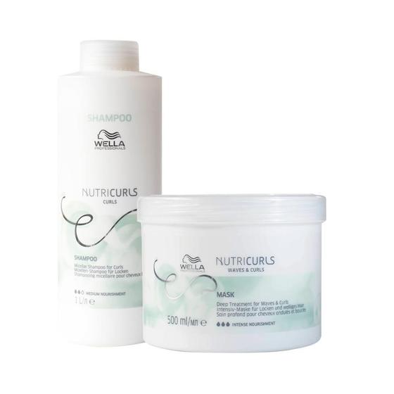 Imagem de Kit Wella Pro Nutricurls Profissional - Sh E Másc