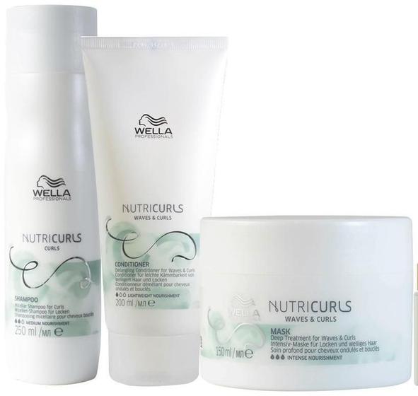 Imagem de Kit Wella Pro Nutricurls - Sh E Cond E Másc E Óleo Light