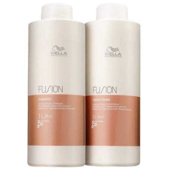 Imagem de Kit Wella Professionals Fusion Shampoo e Condicionador 1l