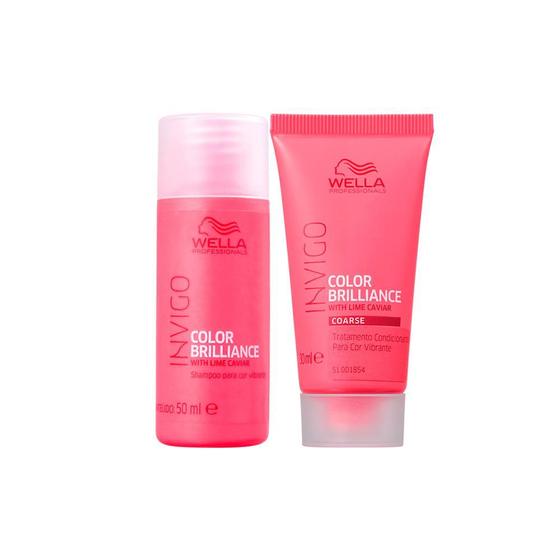 Imagem de Kit Wella Professionals Invigo Brilliance - Shampoo 50ml e Máscara 30ml