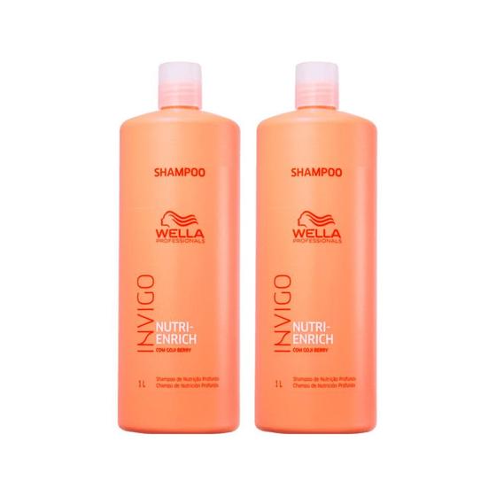 Kit Wella Professionals Invigo Nutri Enrich Shampoo 1000ml – 2 Unidades