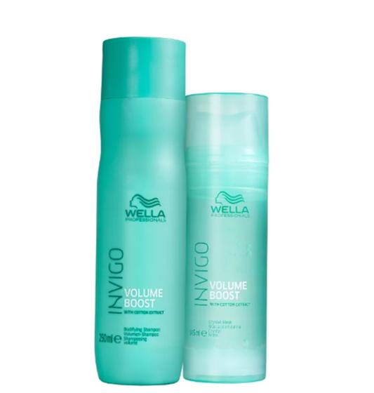 Imagem de Kit Wella Professionals Invigo Volume Boost Shampoo 250ml + Máscara 145ml