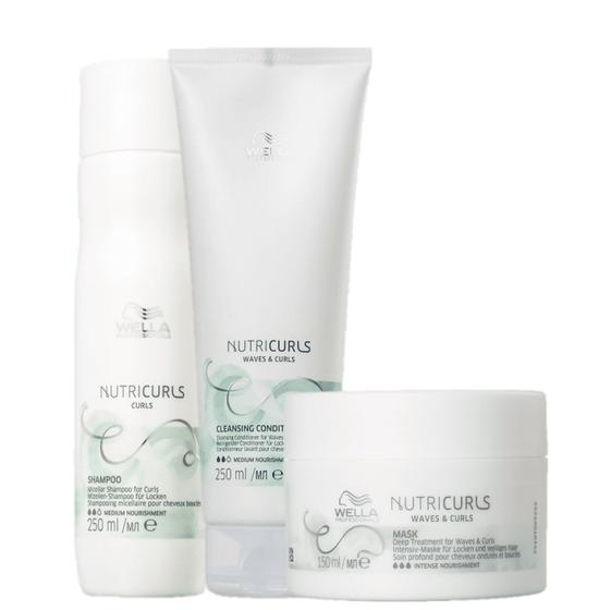 Imagem de Kit Wella Professionals NutriCurls Home Care Nutricao Intensa (3 Produtos)