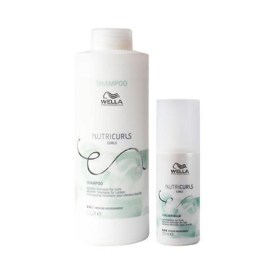 Imagem de Kit Wella Professionals Nutricurls - Sh 1000 ml + LV 150 ml