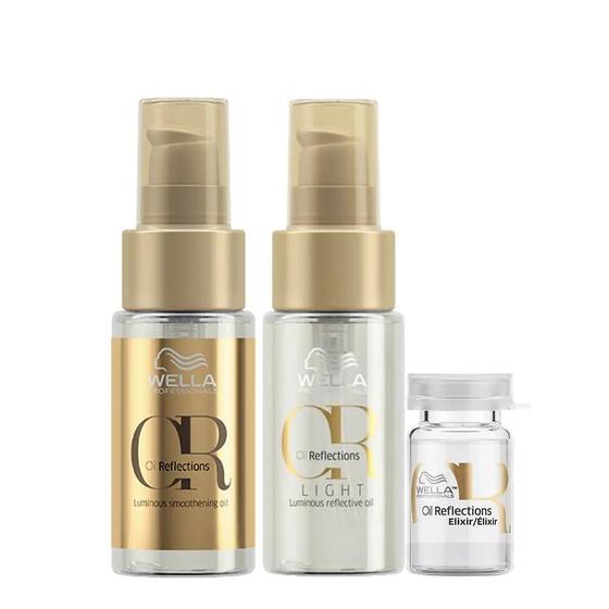 Imagem de Kit Wella Professionals Oil Reflections Óleo Light e Ampola (3 Produtos)