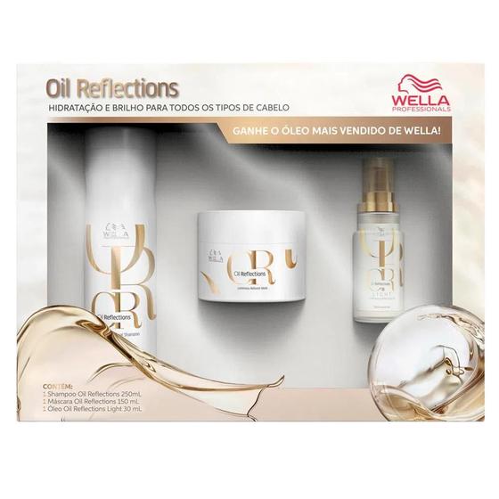 Imagem de Kit Wella Professionals Oil Reflections Power Trio (3 Produtos)